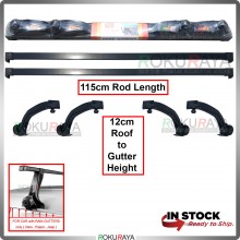 Turbo Auto Car Roof Rack Carrier Top Holder Luggage Carrier (For Car With Rain Gutter) (115cm x 12cm)
